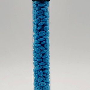 SuperDuo Beads Turquoise Blue Picasso 2.5mm x 5mm